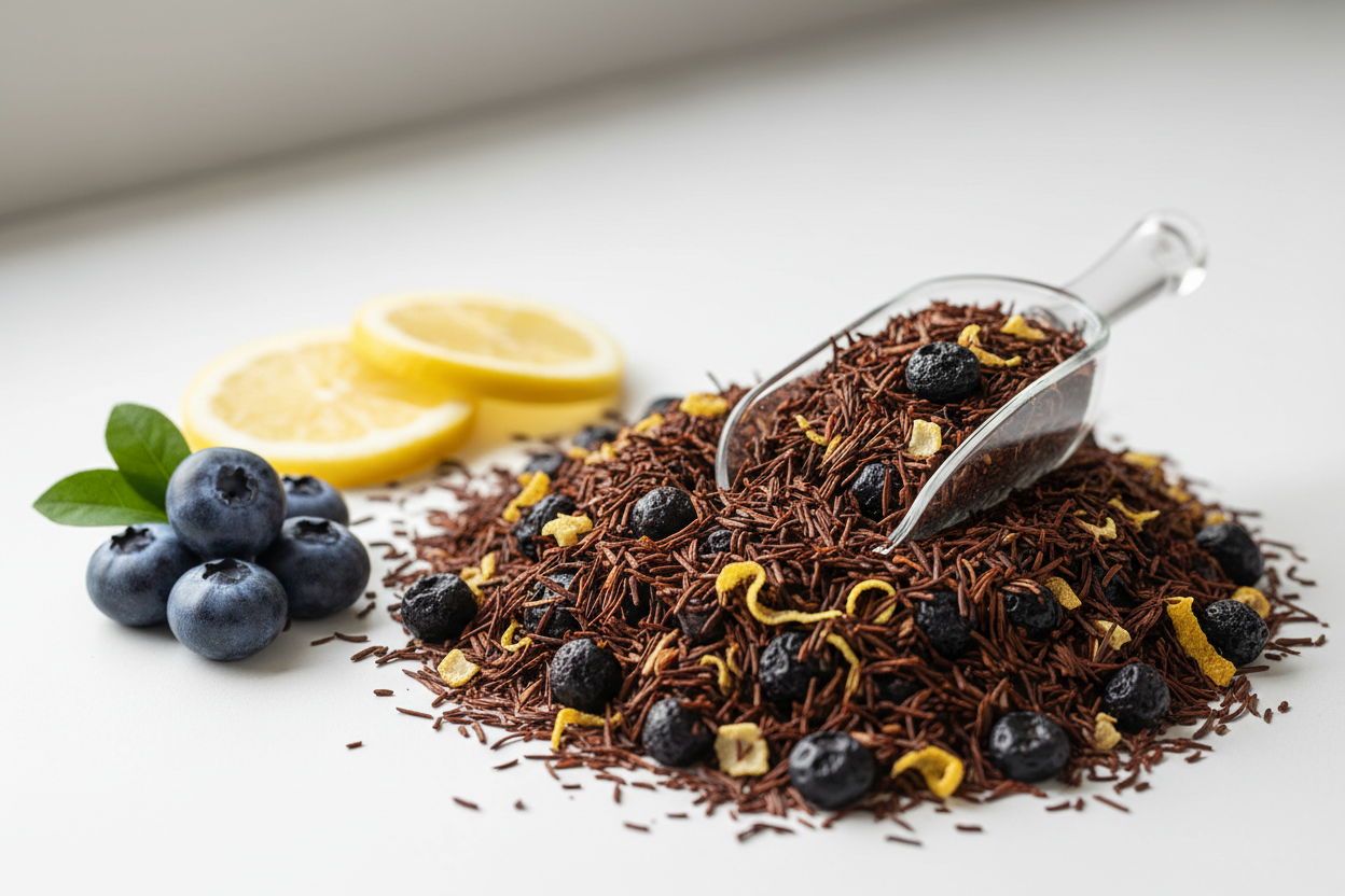 Blueberry lemon rooibos tea